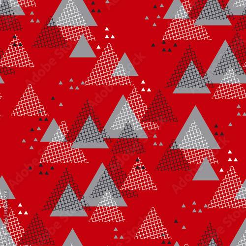 Red and gray dynamic surfac...