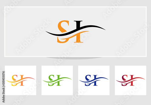 SI logo design. SI Logo for luxury branding. Elegant and stylish design for your company