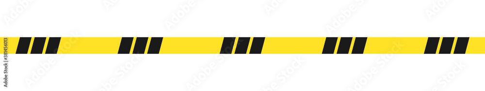 Yellow Caution tape. Black and yellow line Yellow Caution tape. Black and yellow line