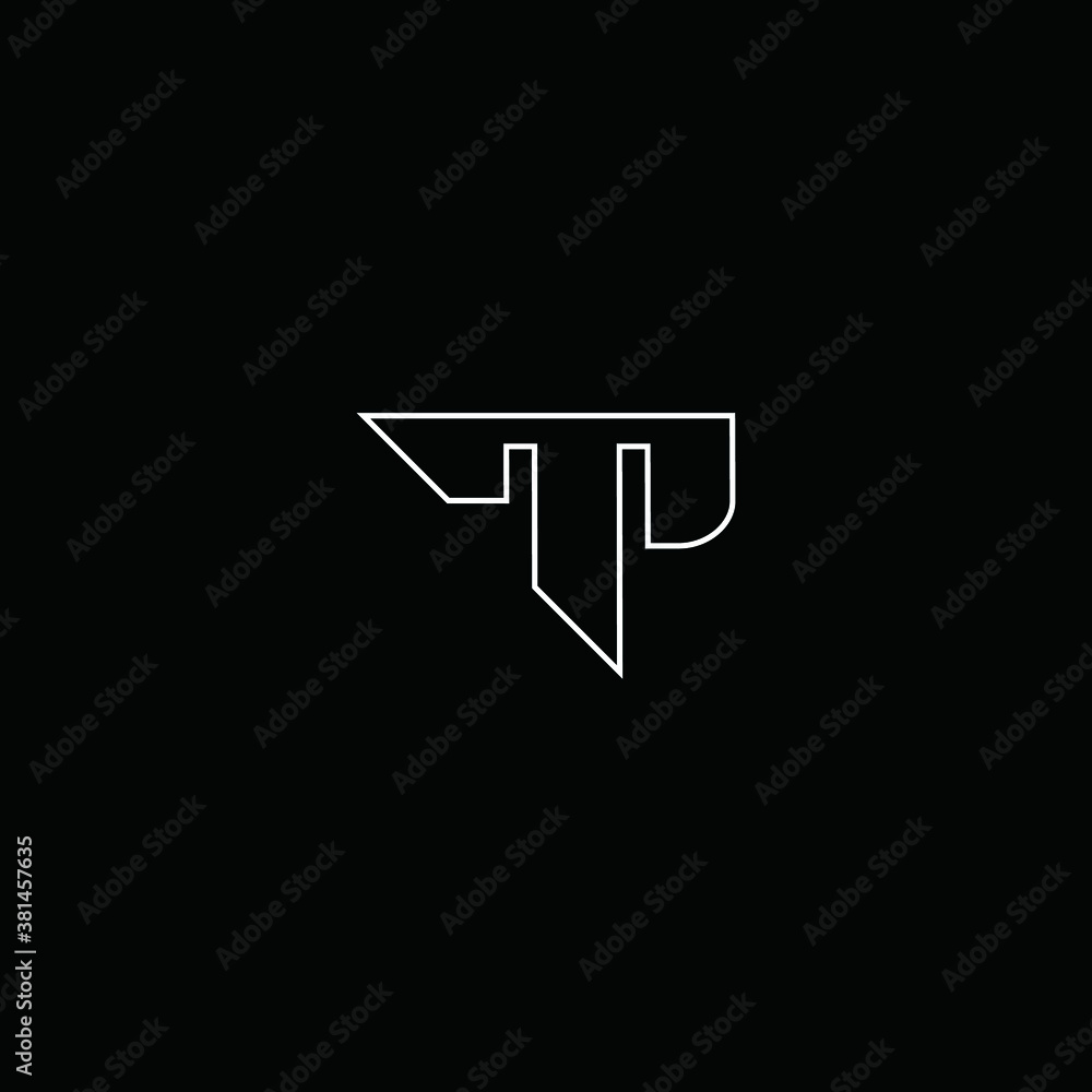 TP logo line art vector icon illustrations TP logo line art vector icon illustrations