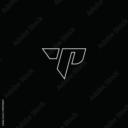 TP logo line art vector icon illustrations