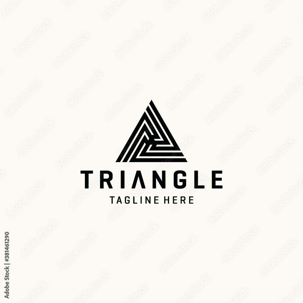 Triangle logo vector icon illustrations Triangle logo vector icon illustrations