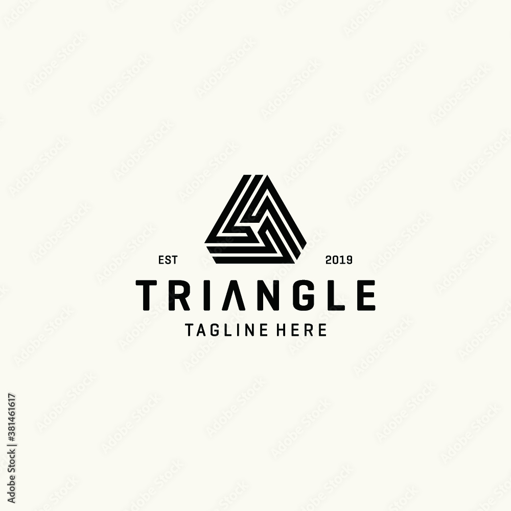 Triangle logo vector icon illustrations Triangle logo vector icon illustrations