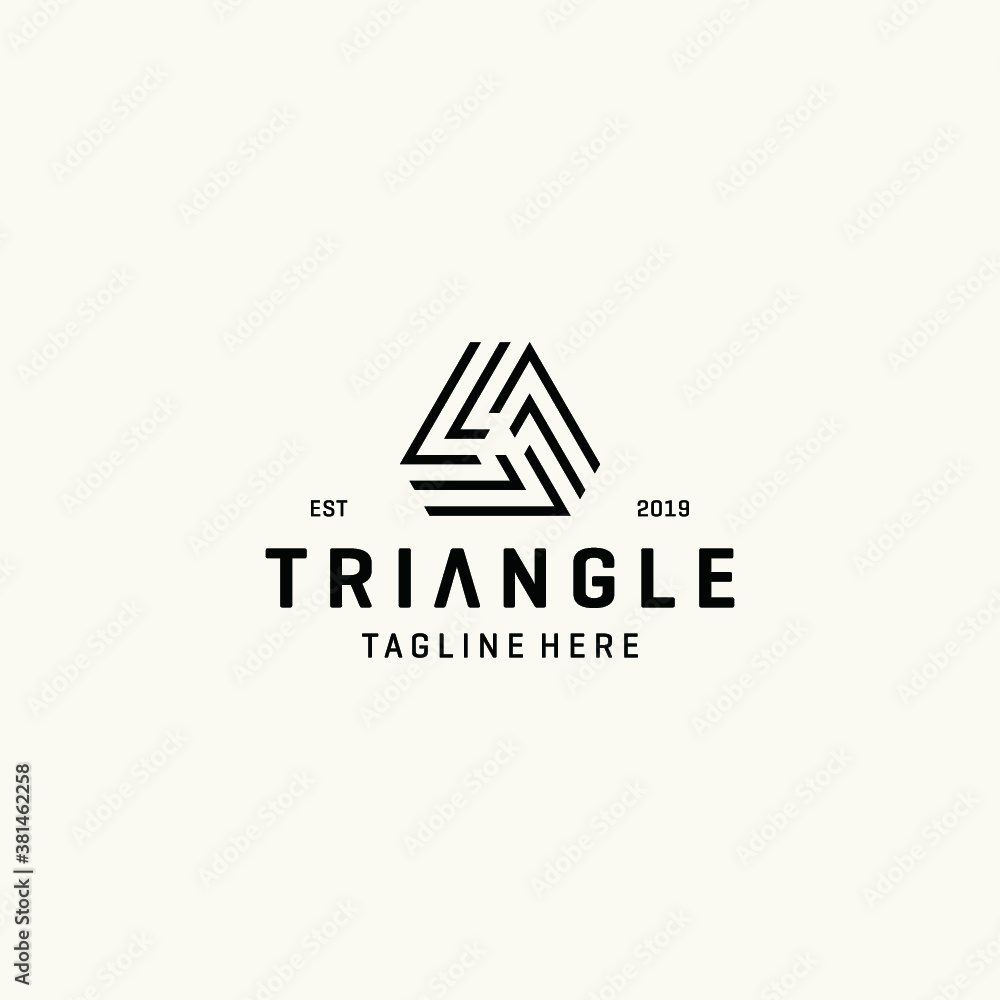 Triangle logo vector icon illustrations Triangle logo vector icon illustrations