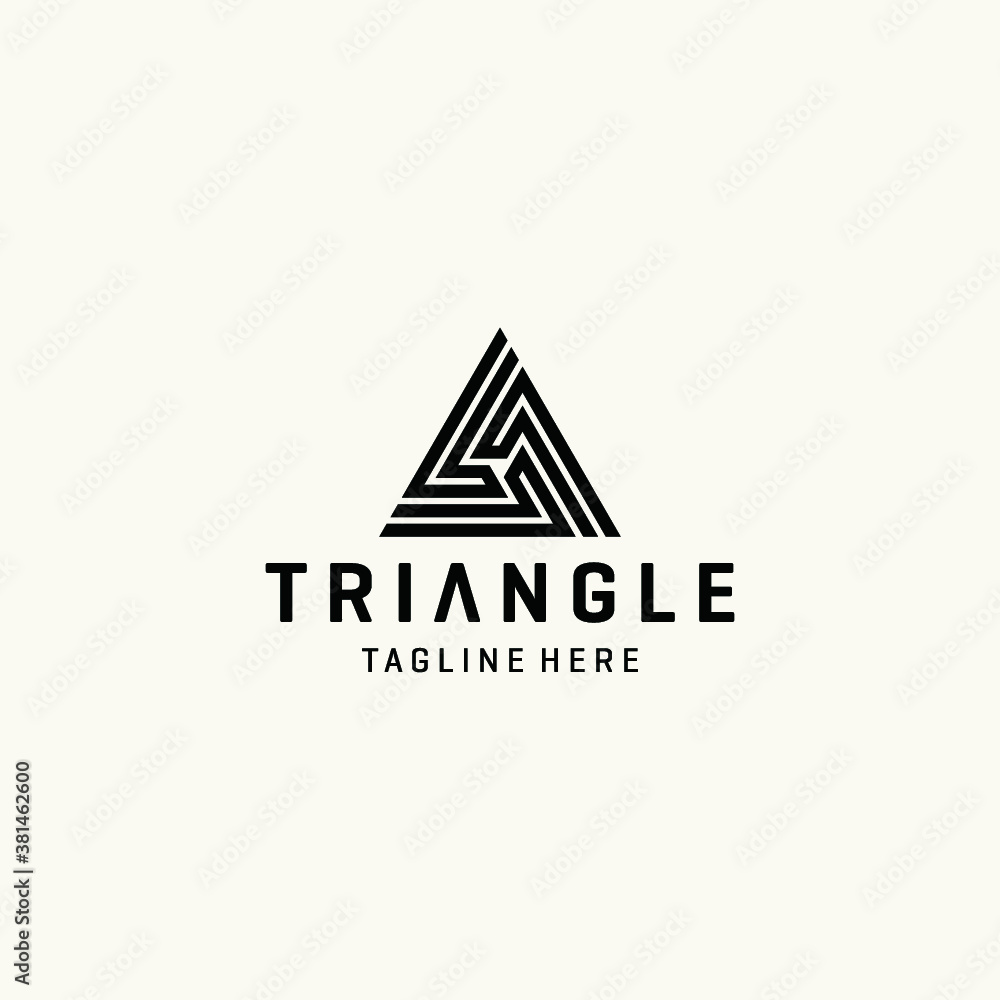 Triangle logo vector icon illustrations Triangle logo vector icon illustrations