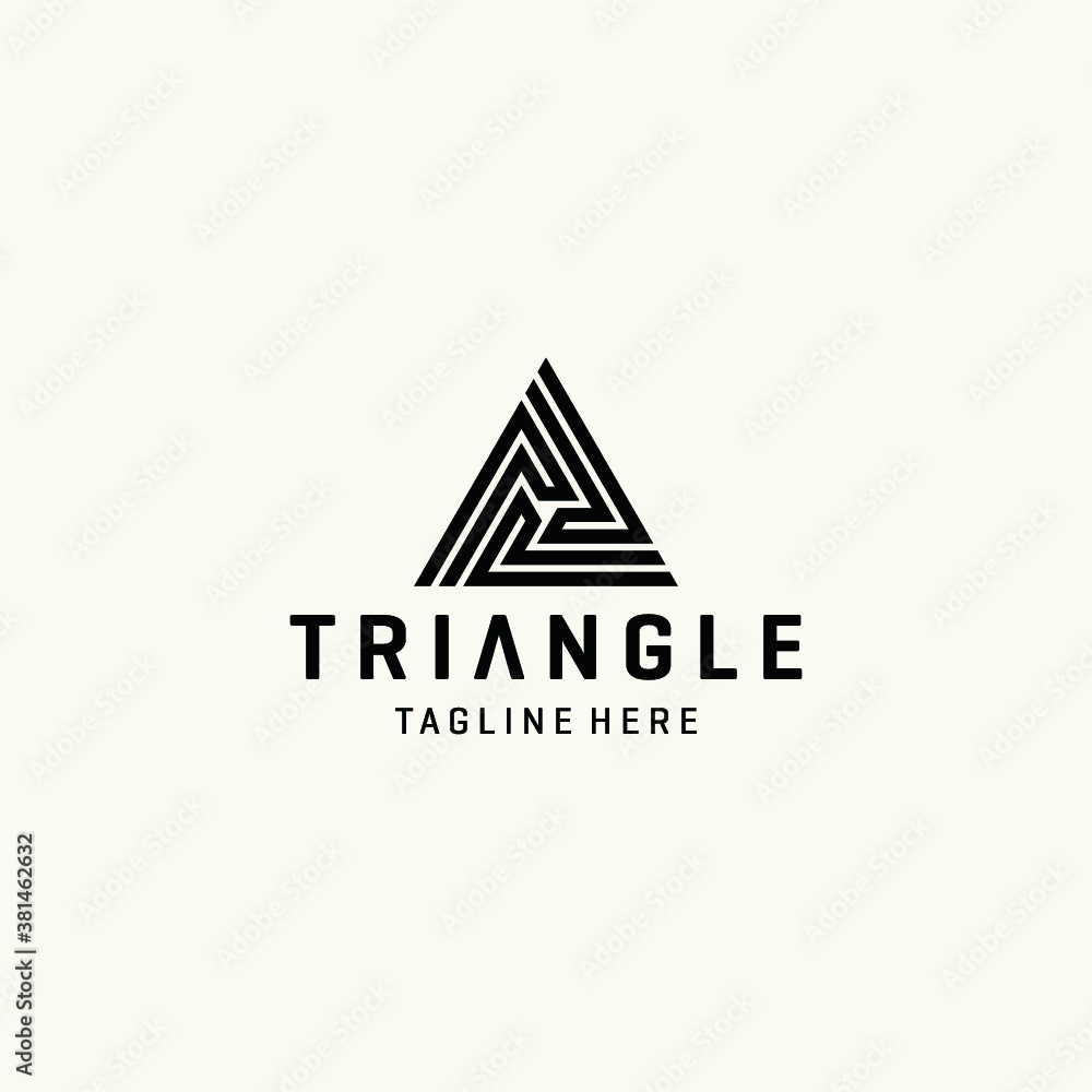 Triangle logo vector icon illustrations Triangle logo vector icon illustrations