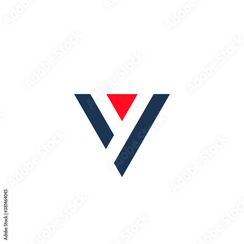 V logo vector color full alphabet icon illustrations