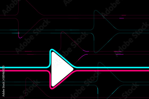 Colored modern background in the style of the social network. Digital background. Stream cover. Social media concept. Vector illustration.