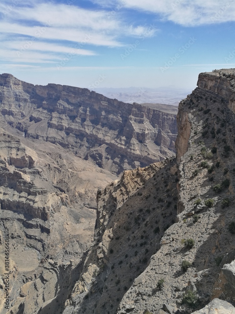 The canyon and market around Nizwa in Oman