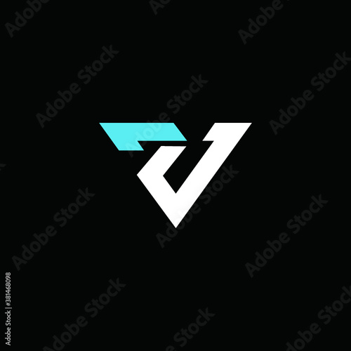 V logo vector alphabet icon illustrations