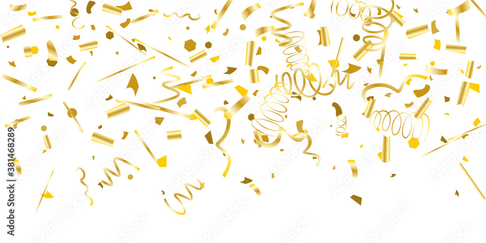 Golden confetti. Golden confetti.