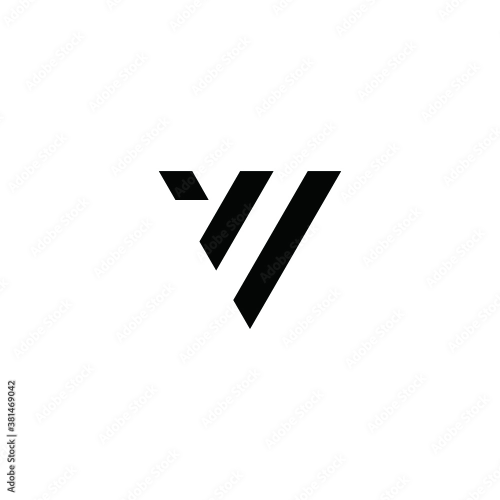 V logo vector alphabet icon illustrations