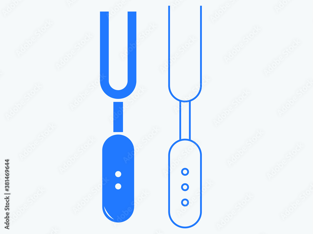 Grey Barbecue fork icon isolated on white background. BBQ fork sign. Barbecue and grill tool. Vector Illustration