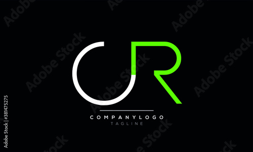 Alphabet letters Initials Monogram logo CR,RC,C and R