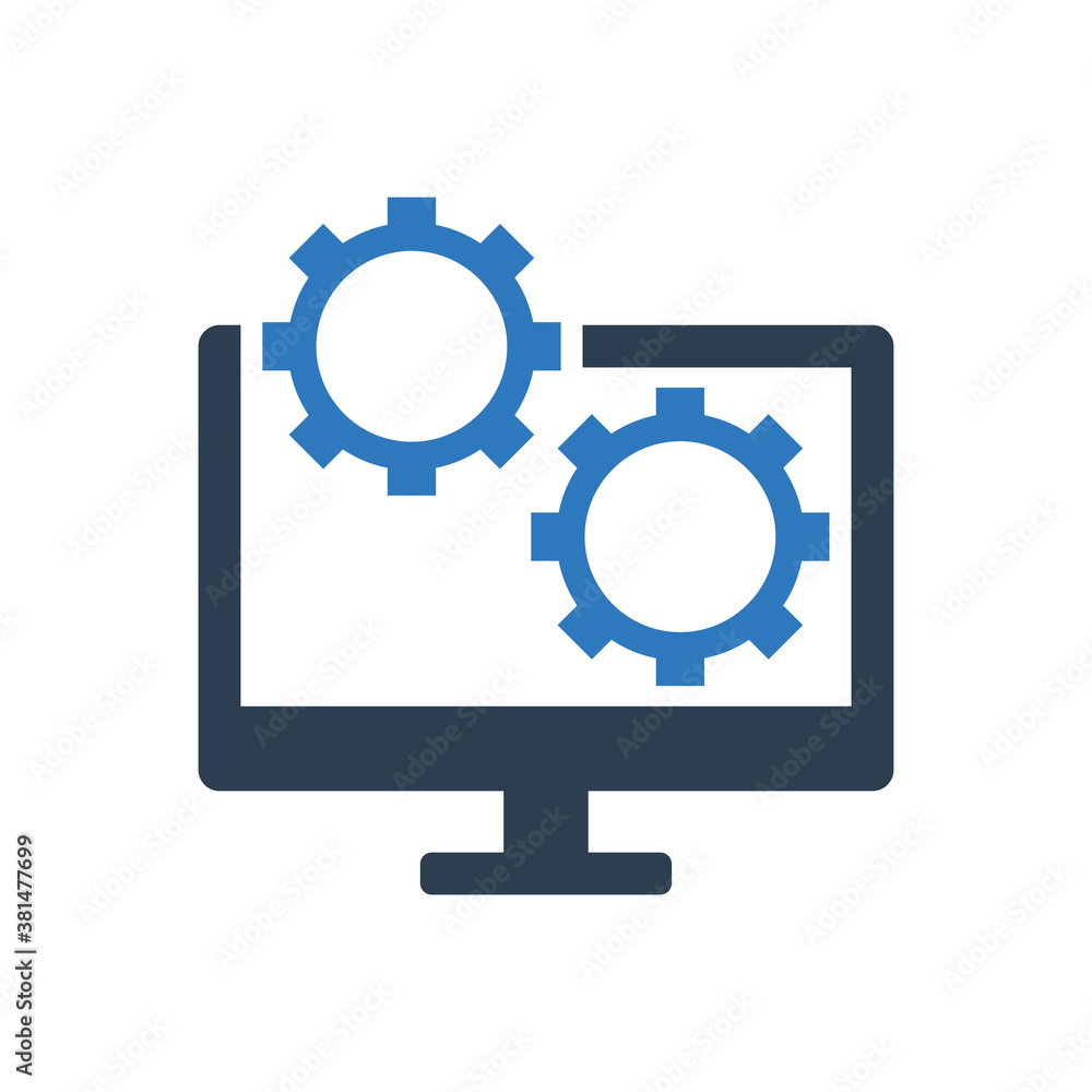 development gear settings desktop icon vector
development gear settings desktop icon vector