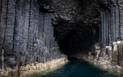 Fingal's Cave on Staffa Island, near the Isle of Mull in Scotland