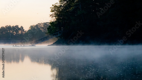 fog on the river