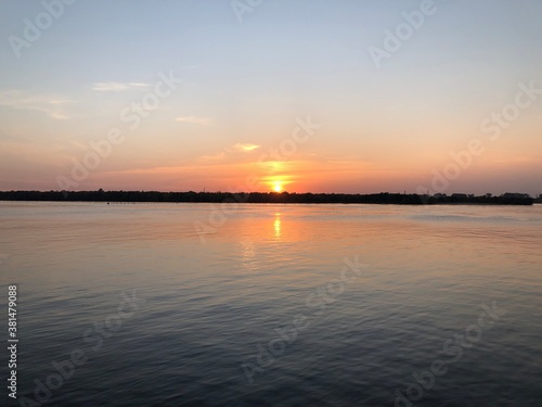 sunset over the river © Нина Келарева