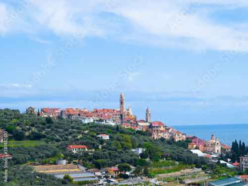 View of Cervo, Italy
