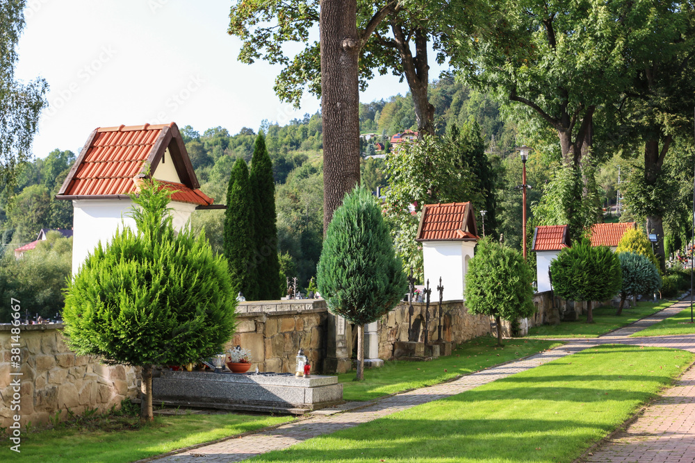 MAKOW PODHALANSKI, POLAND - SEPTEMBER 12, 2020: Sanctuary of Our Lady the Protector and Queen of Families