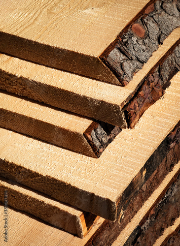 Fotografie wooden boards stacked on top of each other