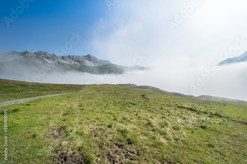 Alps in the fog