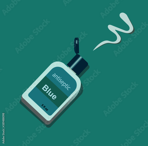 tube of antiseptic for advertising or layout