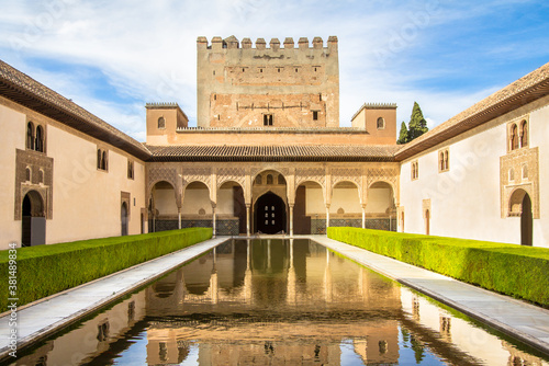 Camares Patio of Alhambra, Granada, Spain photo