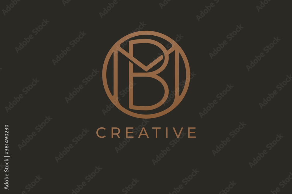 Abstract initial letter M and B logo,usable for branding and business logos, Flat Logo Design Template, vector illustration Abstract initial letter M and B logo,usable for branding and business logos, Flat Logo Design Template, vector illustration