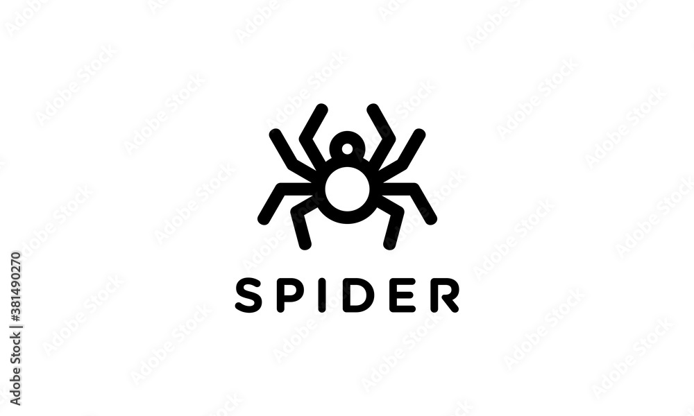 spider vector icon logo design template spider vector icon logo design template