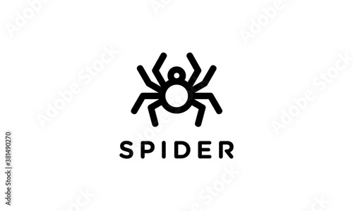 spider vector icon logo design template