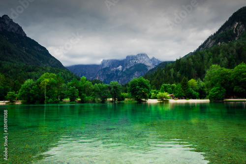 Jasna Lake near Kranjska gora, Triglav National park Slovenia.