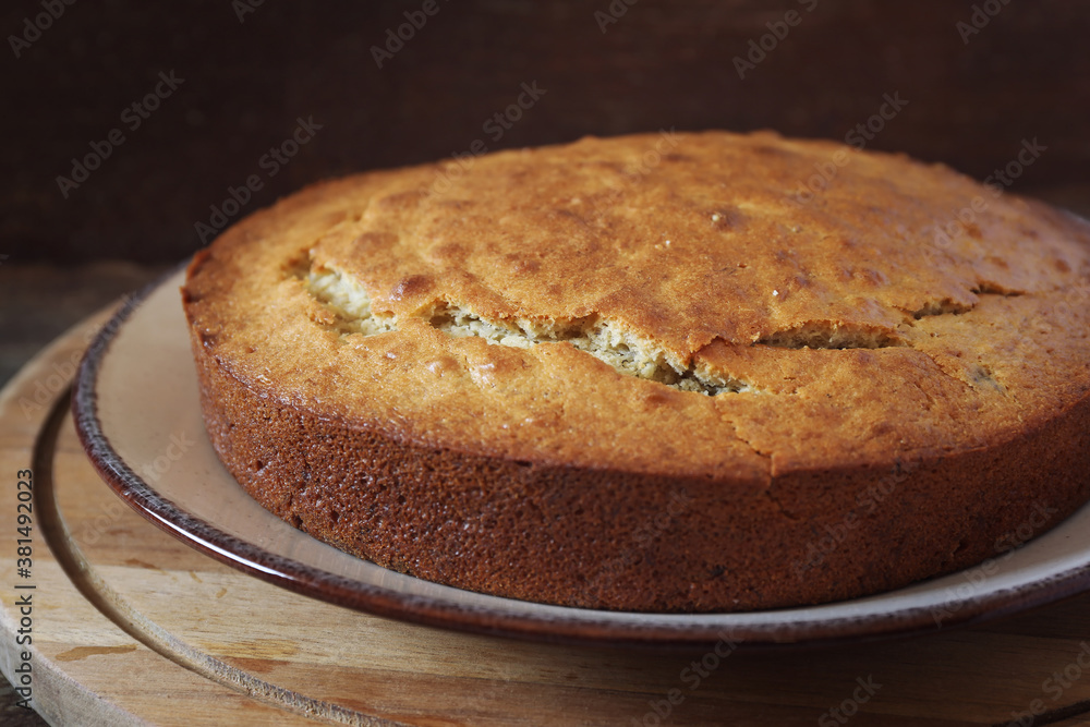 Homemade spiced banana sponge cake Homemade spiced banana sponge cake