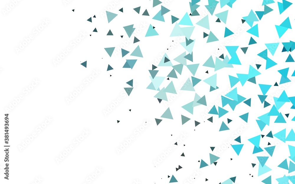 Light BLUE vector pattern in polygonal style. Abstract gradient illustration with triangles. Pattern for busines ad, booklets, leaflets