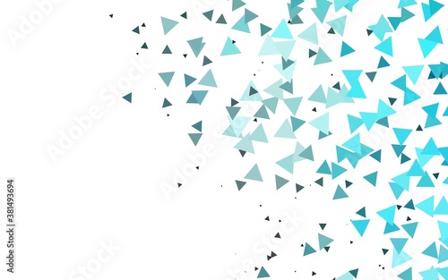 Light BLUE vector pattern in polygonal style. Abstract gradient illustration with triangles. Pattern for busines ad  booklets  leaflets