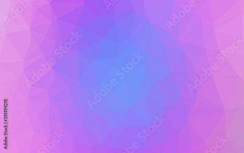 Light Pink, Blue vector blurry triangle texture. A completely new color illustration in a vague style. Brand new style for your business design.