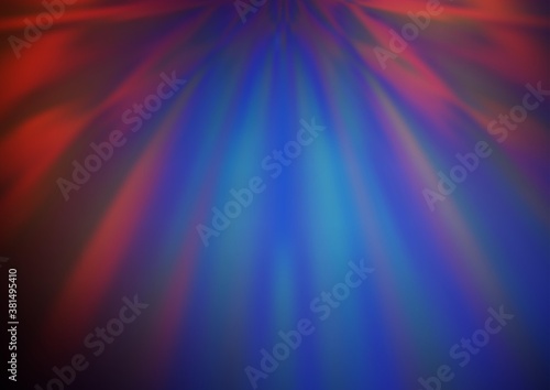 Dark Blue, Red vector bokeh pattern. A vague abstract illustration with gradient. Brand new style for your business design.