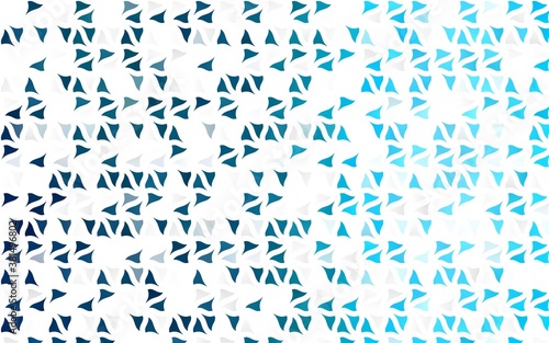 Light BLUE vector layout with lines, triangles. Decorative design in abstract style with triangles. Template for wallpapers.