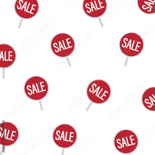 sale red sign pattern vector