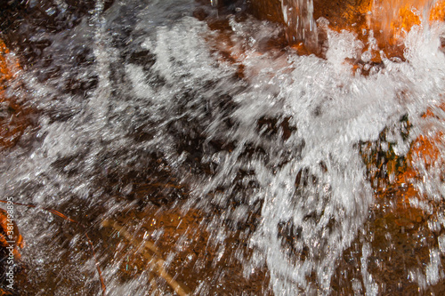 Symbol of element: water. Lots of cold, icy splashes. Energy of water. Background.