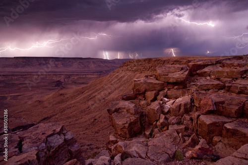 Lighting Storm above Fish River Canyon, Namibia