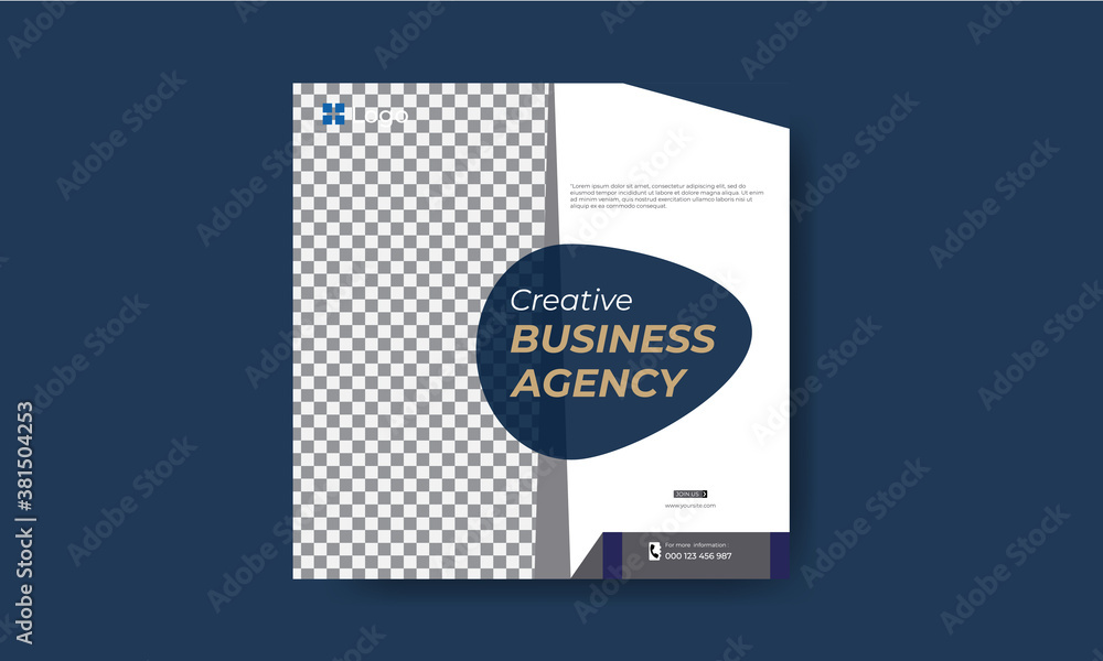 Obraz premium Creative Business Agency Trendy Instagram banner template design