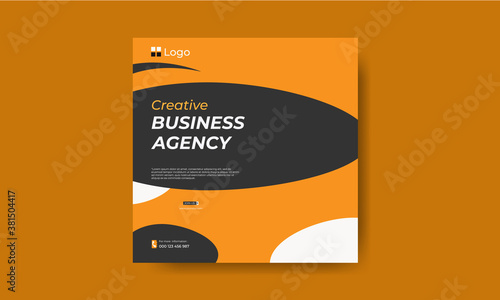 Creative Business Agency Trendy Instagram banner template design