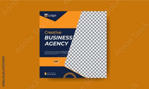 Creative Business Agency Trendy Instagram banner template design
