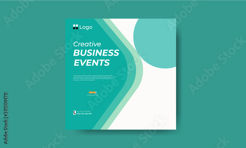 Creative Business Agency Trendy Instagram banner template design