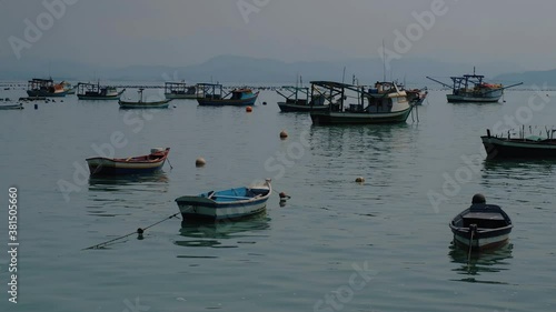 fishing boats in the harbor