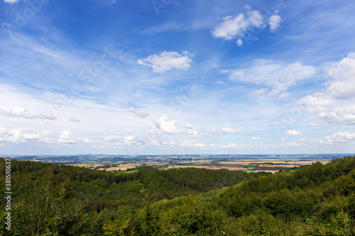 Beautiful clean Landscape in the Rychlebske Mountains, Northern Moravia, Czech Republic