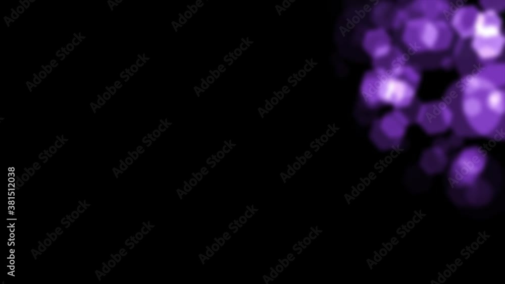 Vidéo bokeh ou flou d'arrière plan fond cercles particules lumière colorées