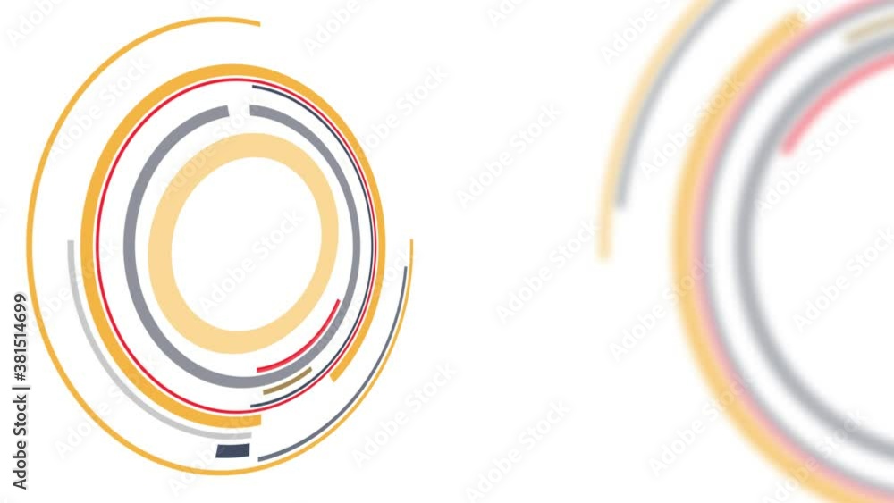 loop seamless rotation of circles on white and blue background loop seamless rotation of circles on white and blue background