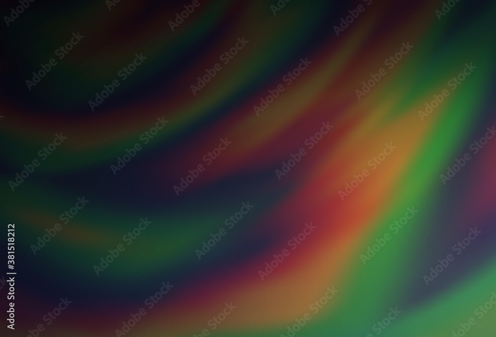 Obraz premium Dark Multicolor, Rainbow vector abstract blurred background.